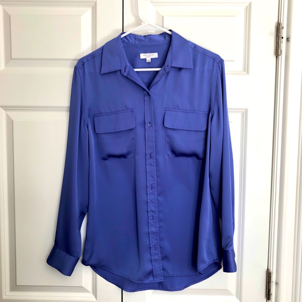 Lilac Equipment Blouse size small